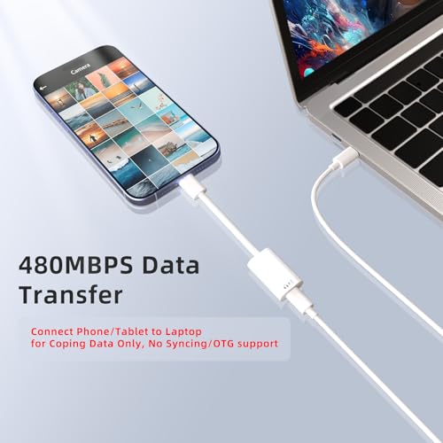 USB C to Lightning Headphone Audio Adapter,Lighting to USBC Adaptor with Earphone &Charge,USB-C to iPhone Converter,Type C to Lightning Cable Adapter for iPhone 17/16/Pro/Max,iPad Pro/Air,MacBook,iMac