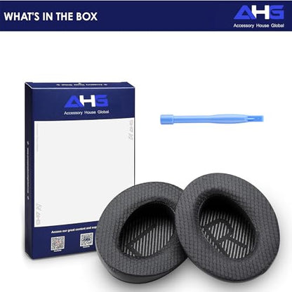 AHG Accessory House Global Cooling Gel Replacement Ear Pads Compatible with Bose QuietComfort 2023 / QC35 II, QC35, QC45, QCSE and QCSC Headphones, Extra Thick Ear Cushions with Scrims, Easy DIY Fit - color: AHG-QUIETCOMFORT-COOL-GEL-EP
