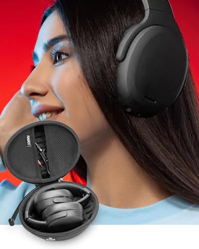 Hard Travel Carrying Case Compatible with Skullcandy Crusher Over-Ear Headphones. (Case Only, Not Include The Device)-Black(Black Lining) - color: Black(Black Lining)