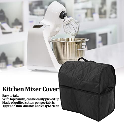 Kitchen Mixer Dust Carry Bag, Anti Dirt Anti Scratches Mixer Dust Cover Kitchen Food Stand Mixer Dust Organizer Cover (Black) - color: Black