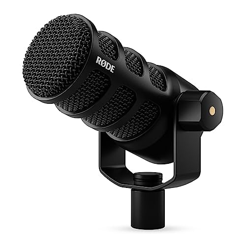 RØDE PodMic USB Versatile Dynamic Broadcast Microphone With XLR and USB Connectivity for Podcasting, Streaming, Gaming, Music-Making and Content Creation & PSA1 Swivel Mount Studio Microphone Boom Arm