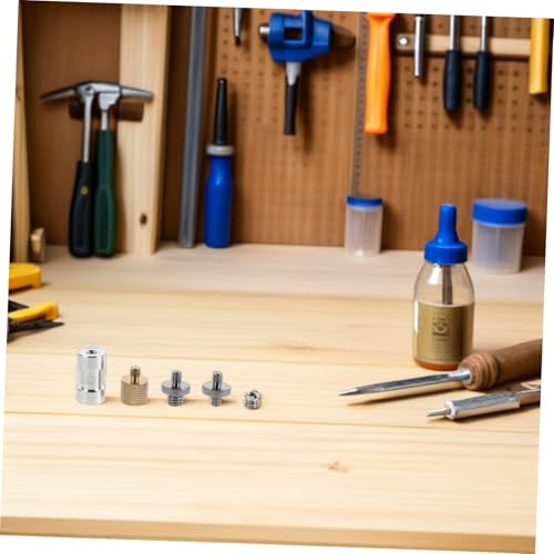 Tripod Accessories Thread Adapter Screw Set for Microphone and Camera Tripod Mounts Lightweight Aluminum Alloy Withstands Rigorous Use Suitable for Indoor Photography and Travel