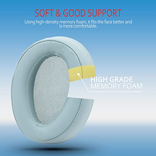 Krone Kalpasmos Replacement Earpads for Sony WH-H900N h.Ear on 2 & Sony MDR-100ABN Headphones, Sony Headphone Cushions Compatible with Sony 900N, Sony WH H900N earpads with Soft Foam Leather(Green) - color: Horizon Green