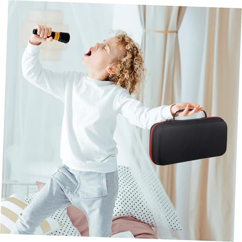 SUPVOX Case: Handheld Dual Mic Travel Storage Bag - Hard EVA Mic Storage Bag with Thick Sponge - Portable Travel Carrying Case for and Other Accessories