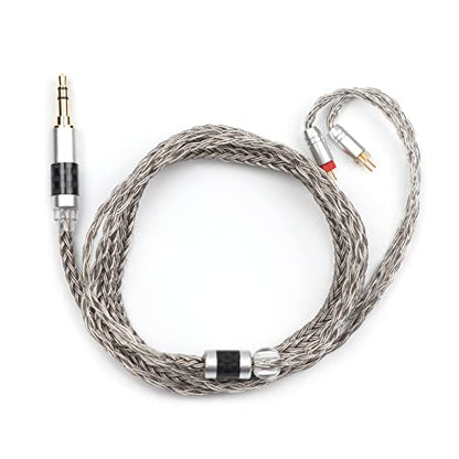 Linsoul Tripowin Zonie 16 Core Silver Plated IEM Cable, SPC Earphone Cable, for BL03 TRN V90 V80 AS10 ZS10 ZS6 ES4 ZST ZSR IEMs