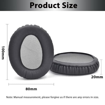 Adhiper Ear Pads for Sony WH-CH700N, WH-CH710N, WH-CH720N - Titanium Gray | Softer Protein Leather & High-Density Memory Foam Earpads for Sony Headphones - color: Titanium Gray