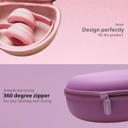 Case for Beats Studio Pro/Solo 4/Studio3/Solo3 Headphone Cloud Pink | Hard Carrying Travel Case for Beats Studio Pro/Solo 4/Studio3/Solo3 Wireless Headphone - color: PU Cloud Pink