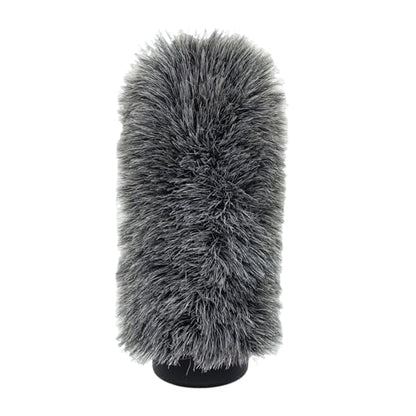 Microphone Deadcat Windscreen Compatible with NTG3 MKH416 ME66 670 1pc Artificial Furry Wind Cover Outdoor Audio Noise Reduction Muff - color: silk gray