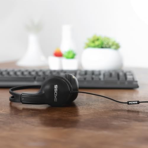 Koss UR10i Lightweight Wired Headphone, Black