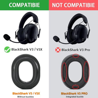 Defean Cooling Gel Earpads for Razer BlackShark V3 / V3X (Do Not V3 Pro)