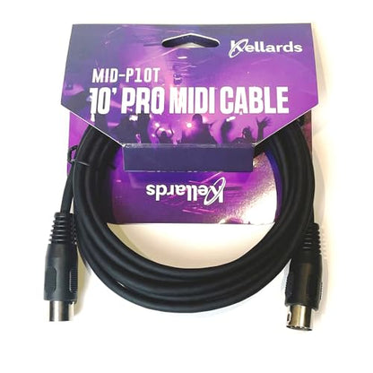 Focusrite Clarett+ 8Pre Rackmount 18x20 USB-C Audio/MIDI Interface Bundle with Kellards MID-P10T Pro MIDI to MIDI Cable 10 Feet (2 Pack), Kellards XLR-P20T Pro 20 ft XLR Microphone Cable (2 Pack)