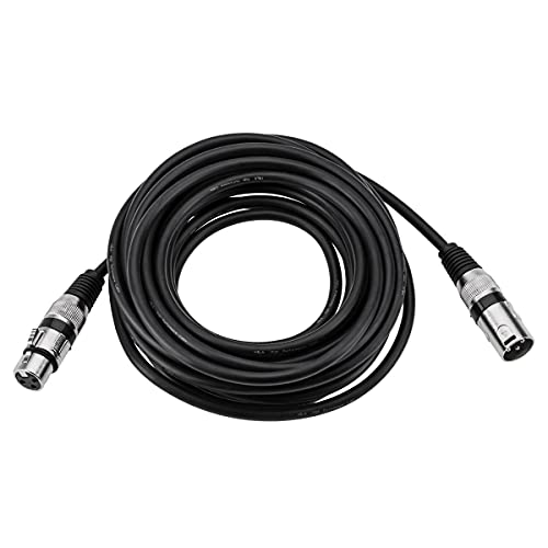 Behringer ULTRAVOICE XM8500 Dynamic Cardioid Vocal Microphone, Bundle with H&A XLR M to F Microphone Cable 25'