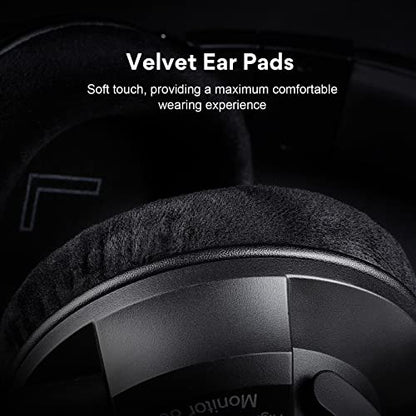 OneOdio Monitor 80 Professional Open-Back Studio Headphones, 250 Ohm Hi-Res | 250-ohm open-back design with velour earmuffs for mixing, mastering, editing and professional studio monitoring