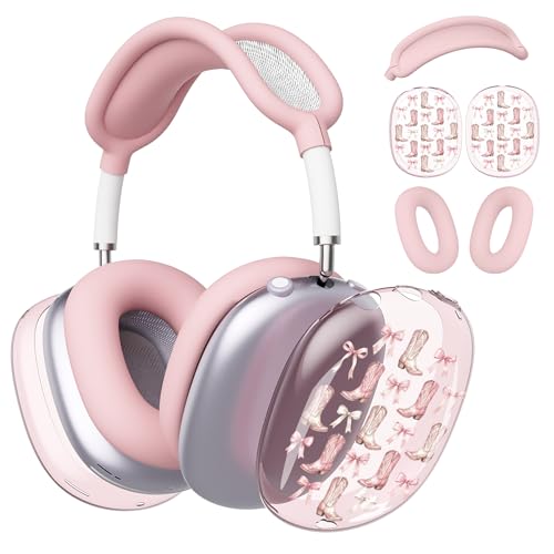 for AirPods Max Headphones Western Ear Covers for AirPods Max 2 - color: Cowgirl B/Pink