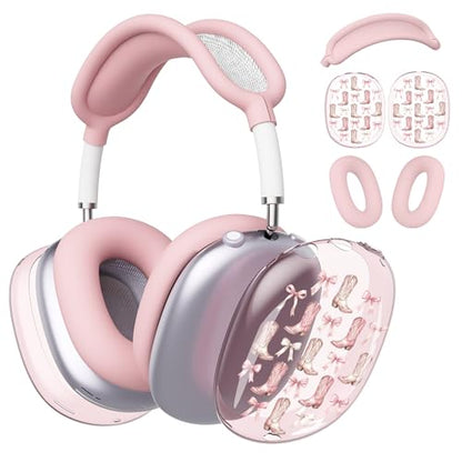 for AirPods Max Headphones Western Ear Covers for AirPods Max 2 - color: Cowgirl B/Pink