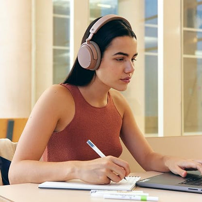 Sennehiser ACCENTUM Wireless Headphones, ANC, 50 Hr Battery, Taupe - color: Taupe, style: ACCENTUM Wireless