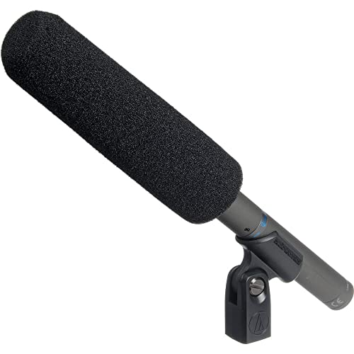 Audio-Technica AT897 Shotgun Microphone Bundle with Auray DUSM-1 Universal Shockmount, Auray Custom Windbuster, and XLR-XLR Cable