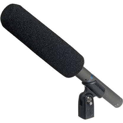 Audio-Technica AT897 Shotgun Microphone Bundle with Auray DUSM-1 Universal Shockmount, Auray Custom Windbuster, and XLR-XLR Cable