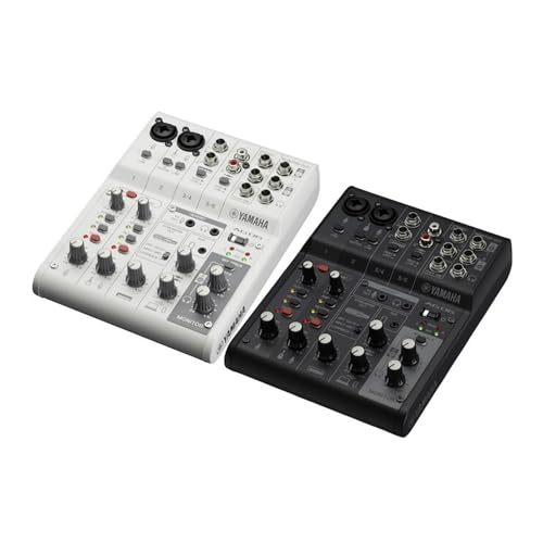 Yamaha AG06MK2 White 6-Channel USB-C Audio Interface & Live Streaming Mixer | with LOOPBACK, DSP Effects, Cubase AI And WaveLab Cast - color: White, style: AG06 MK2