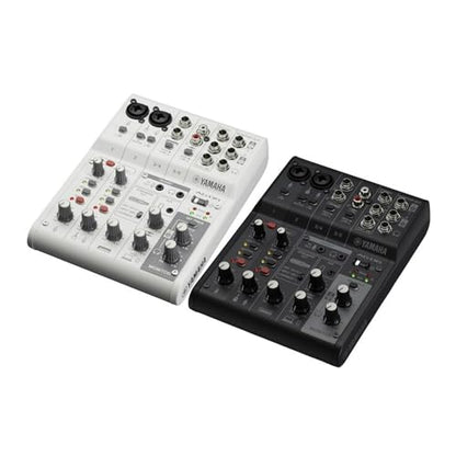 Yamaha AG06MK2 White 6-Channel USB-C Audio Interface & Live Streaming Mixer | with LOOPBACK, DSP Effects, Cubase AI And WaveLab Cast - color: White, style: AG06 MK2
