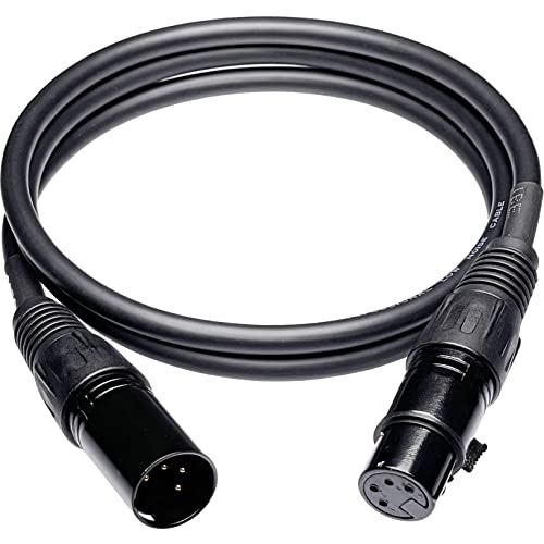 CNCESS 4-Pin XLR Male to Female Balanced Extension Cable, 3 ft, 1 Cable - size: 3 Feet, 1-Pack
