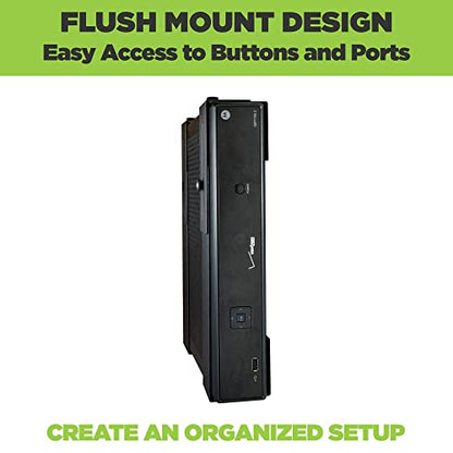 HIDEit Mounts Uni-M PS3 Slim Wall Mount - American Company - Keeps the Console Cool - Heavy Steel Cable Box Holder - Behind TV Satellite Receiver & DVD Mount - size: Medium