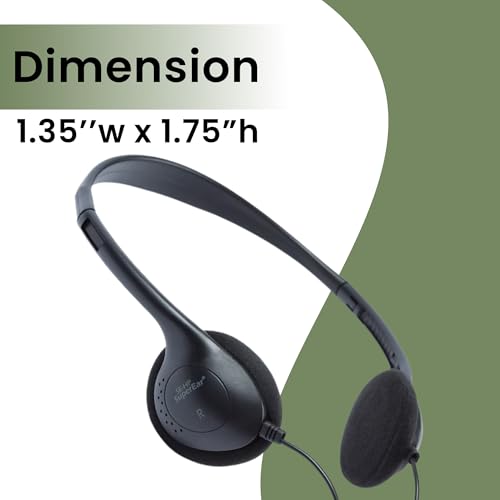 SuperEar Replacement Headphones - Hearing Amplifier, Lightweight & Portable