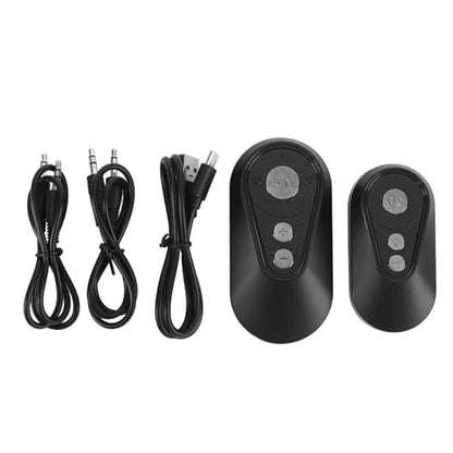 Bluetooth Audio Transmitter Receiver, AUX USB Sound Adapter Low Latency for TV PC Speakers Headphones