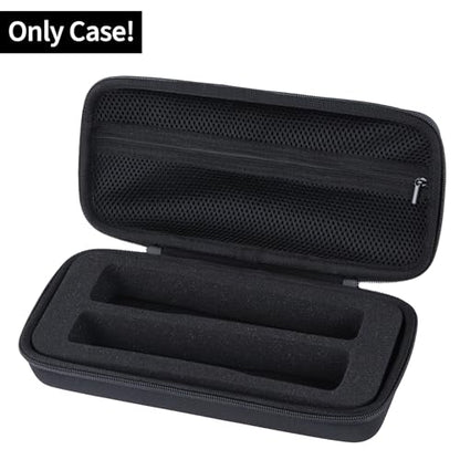 Storage Case Compatible with JBL Wireless Two Microphone System | Lightweight Carry, Secure Storage, Convenient Zipper, Soft Interior，Black Case - color: Black