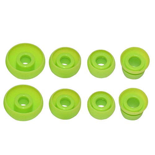 8pcs Silicone Eartips Earbuds Replacement Ear Tips Compatible with Beats by dr dre Powerbeats 3 Stereo Wireless Earphones (Green) - color: Green