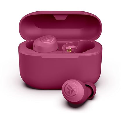 JLab Go Air Pop+, True Wireless Earbuds, Bluetooth Earbuds with Microphone, Dual Connect, EQ3 Sound, Dark Pink - color: Dark Pink, style: Pop+