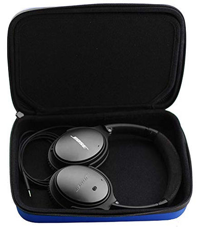 Navitech Blue Heavy Duty Rugged Headphone Case Compatible with Blueparrott C400-XT/Blueparrott C300-XT