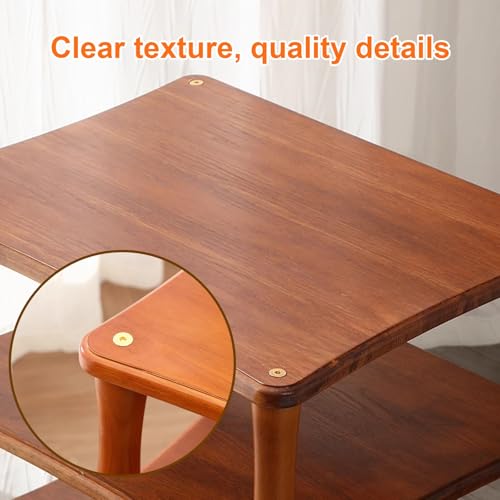 Amplifier Rack, Wood Audio Stand with Copper Shock Absorbing Feet, Open Component Audio Video Media Stand, Multi-Function Storage Shelf, Side Table, Bedside Table - color: Walnut Color