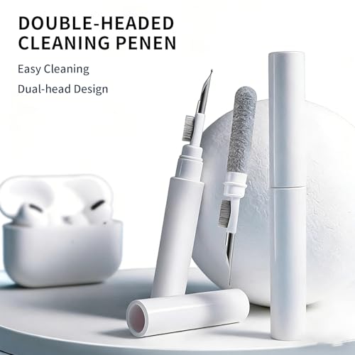 3 in 1 Cleaner Kit for AirPods Pro 1 2 3, Multi-Function Cleaning Pen with Soft Brush & Flocking Sponge for Bluetooth Earphones, Headsets Charging Case, iPhone, Laptop, Electronic Devices - size: 3 in 1