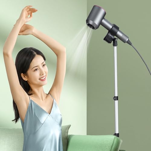 2 Pack Universal Hair Dryer Clip Holder with 1/4''-20 Thread Adapter Blow Dryer Holder Clamps Converter for Hair Dryer Stand Phone Tripod Camera Tripod Light Stand Microphone Stand Boom Arm