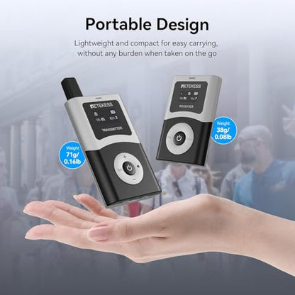 Retekess T130U(4nd Gen T130) U-Band Tour Guide System (5TX 120RX) | for Tour Groups, Digital Mode, Stable Signal, 32-Slot Charging Case,60-Slot Charging Case, 200M,40H, One-Key Operation - style: 5-120