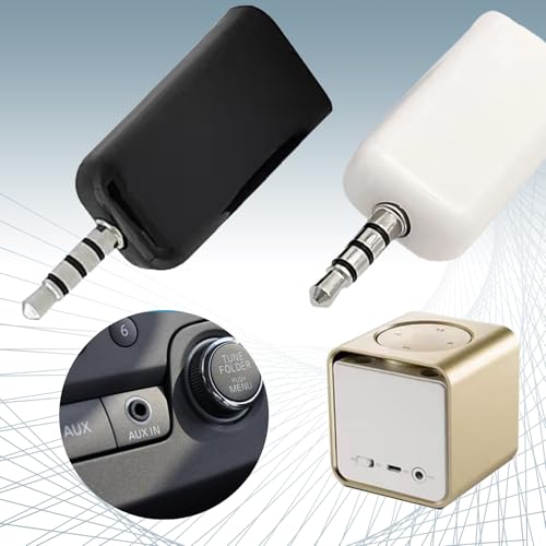 2 Pack AUX to USB A Adapter Audio Cable, USB Female to 3.5mm Male Converter Jack Plug for U-Disk to Connect Car CD Player Play MP3 Music Auxiliary Port Only