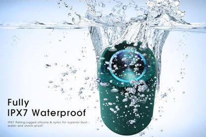 EDUPLINK Bluetooth Speaker IPX7 Waterproof Wireless,Teal - color: Teal Dark Waterproof Speaker