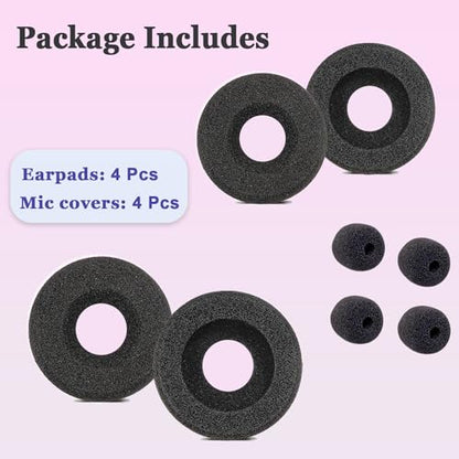 Ear Cushions for Plantronics Headset Replacement Earpads Foam Ear Pad