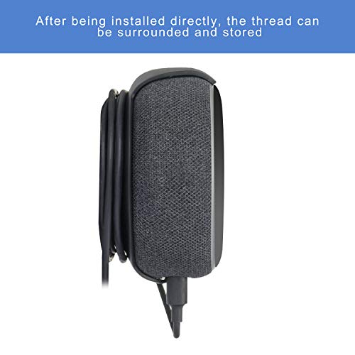 Echo Dot Wall Mount Holder for 3rd Generation, Built-in Cable Management Space-Saving Accessories for Dot(3rd Gen) Smart Speakers, with Sticking Tape and Drill Nail-Black - color: Black