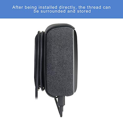 Echo Dot Wall Mount Holder for 3rd Generation, Built-in Cable Management Space-Saving Accessories for Dot(3rd Gen) Smart Speakers, with Sticking Tape and Drill Nail-Black - color: Black