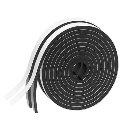 Foam Insulation Tape self Adhesive,1/2In x 1/8In x 33Ft Weather Stripping for Doors and Windows,Sound Proof soundproofing Door Seal,Weatherstrip,Pipe Cooling, Air Conditioning Seal Strip - size: 1/2 in x 1/8 in x 33 ft