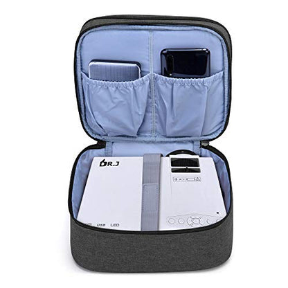 LUXJA Carrying Bag Compatible with DR.J Mini Projector, Black - color: Black