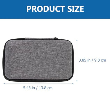 TEHAUX Portable Microphone Storage Bag and Charger Cable Organizer, Waterproof Electronic Product Pouch, Compact 13.8×9.8×3.8cm Case for Outdoor Travel and Audio Accessories