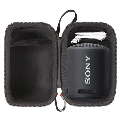 FBLFOBELI Hard Case Compatible with Sony SRS-XB100/SRS-XB12/SRS-XB13 Extra Bass Portable Waterproof Speaker (Case Only) (Black) - color: Black