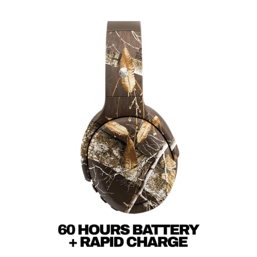 Skullcandy Crusher ANC 2 Headphones - Realtree Edge Colors Espresso | Multi-Sensory Crusher Bass, Over-Ear Fit, Noise Cancelling, 60 Hours Battery, Working Out, Gym, Travel, Study, Music, Gaming - color: Realtree EDGE Espresso