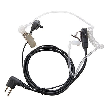 HQRP 2-Pin Hands Free with Earpiece and Push-to-Talk Microphone Compatible with Motorola Radio Devices DTR Series: DTR550 DTR 550, DTR650 DTR 650, DTR410, DTR 410 Plus HQRP Sun Meter