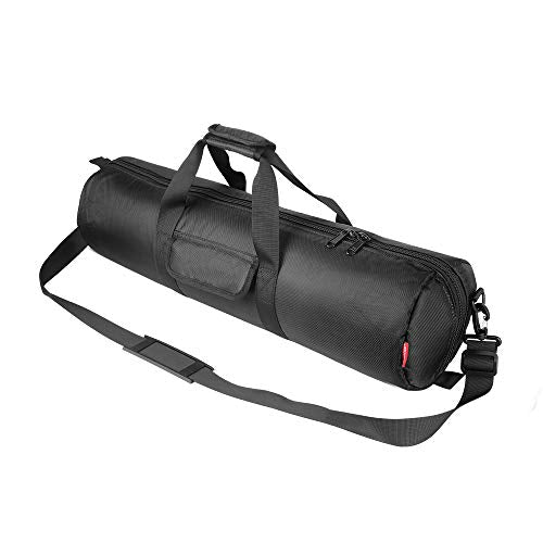HEMMOTOP Tripod Bag All-Around Thick Padded Case Portable 25.6x7 in R06518 | Heavy Duty, Nylon, Hand-Held and Shoulder-Back, 2 Zippered Pockets, for Carrying Speaker Stand, Mic Stand, Telescope - size: 25.6" L x 7" D