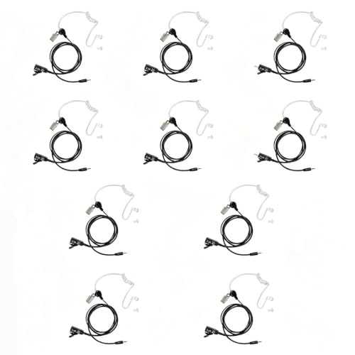 Walkie Talkie Earpiece Compatible with Cobra PX650 Cxt195 10PCS