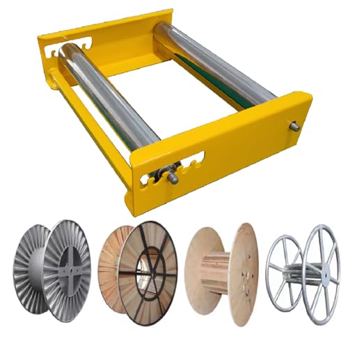 Cable Drum Roller Reel Dispenser Cable Roller Stand for Wire Reel Diameter 20cm to 50cm width 36cm S - color: Small Cable Drum Jack